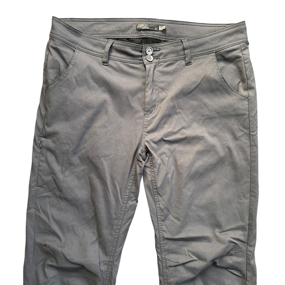 Prana Halle Hiking Pants Women 14 Grey Excellent Straight Leg Outdoor W4HALI314